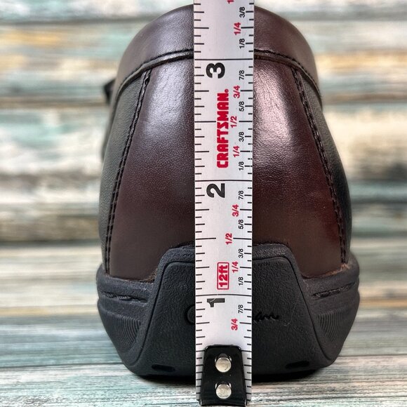 Cole Haan Tassel Loafers Shoes Mens Sz 9.5M Black Brown Leather Moc Toe Slip On. - Picture 9 of 10